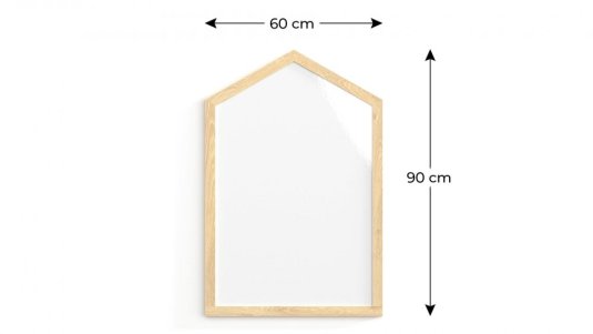 Allboards biela Magnetická tabuľa 90x60 cm - DOMČEK
