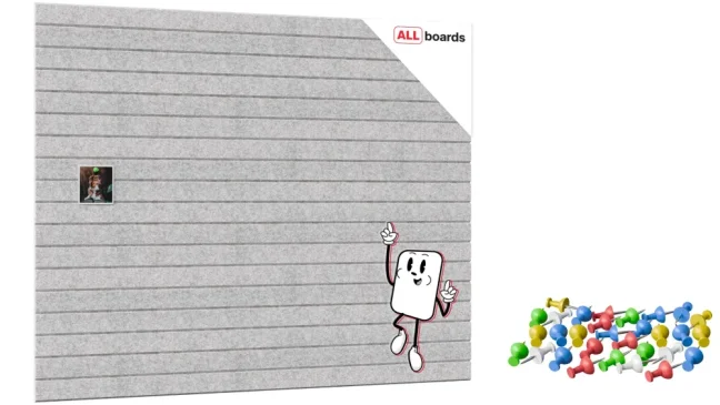 Filcové nástenné panely 30×30 cm sivé – 6 ks