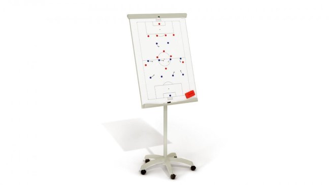 Flipchart mobilná trénerská tabuľa na kolieskach 100x70 cm ALLboards CLASSIC