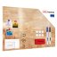 Magnetická tabule METALboards, masivní dřevo 90x60 cm