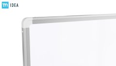 Mobilní tabule TM Idea, oboustranná, otočná, za sucha stíratelná, magnetická, 100x70 cm – řada FLEX