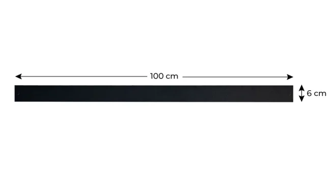 Bezrámová magnetická kriedová tabuľa magnetický panel SLIMboard 100x6 cm