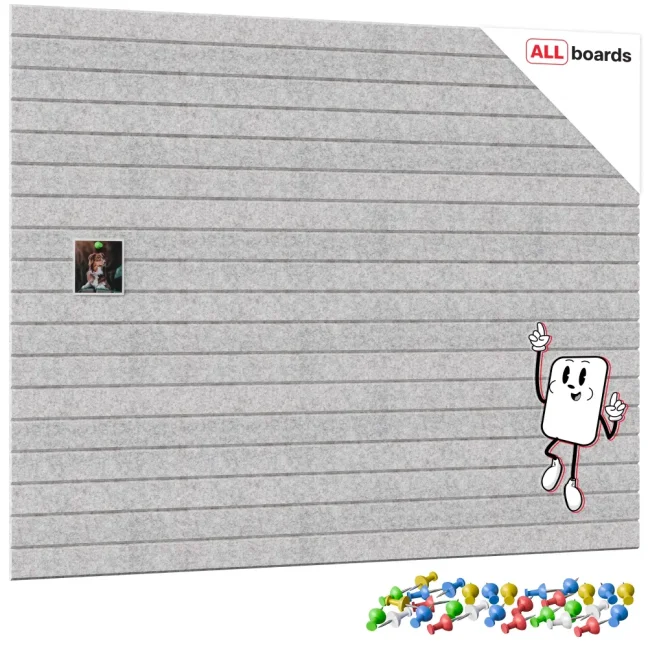 Filcové nástenné panely 30×30 cm sivé – 6 ks