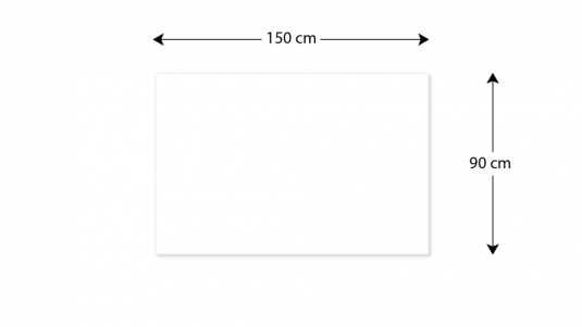 Magnetická tabule 150x90 ALLboards METAL