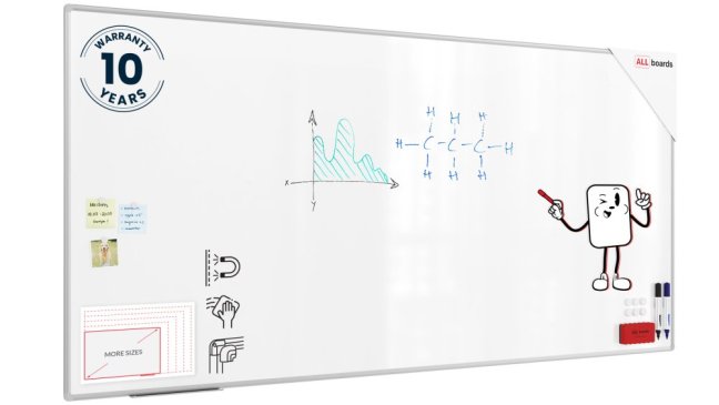 Magnetická tabule 250x120 ALLboards PREMIUM
