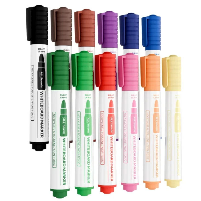 Sada popisovačů na suché mazání ALLboards – 1 x 12 barev – 12 ks