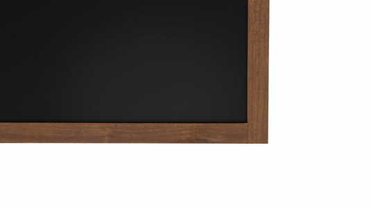 Tabule černá křídová v dřevěném rámu 90x60 cm - voděodolná