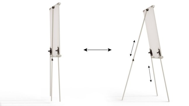 Taktická tabule flipchart FOTBAL 100x70 cm – magnetická bílá tréninková tabule