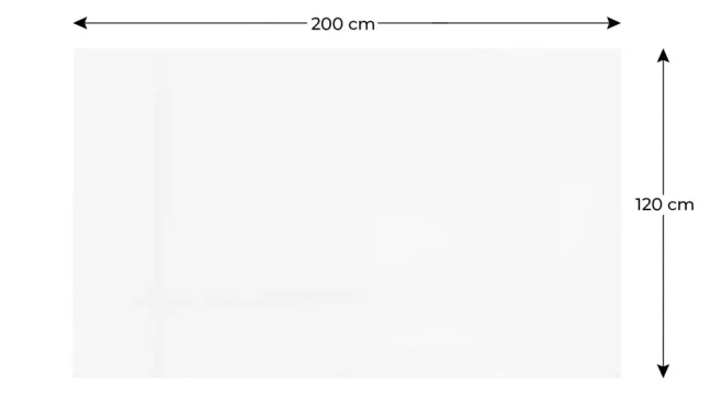 Magnetická tabuľa SLIMboard bezrámová zmazateľná za sucha 200x120 cm