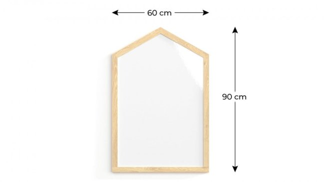 Bílá magnetická tabule 90x60cm - DOMEČEK