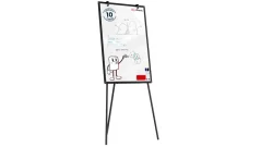 Suchostěrný magnetický flipchart 90×60 cm – černý