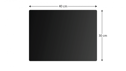 Skleněná kuchyňská deska ČERNÁ  30x40cm - krájecí, ochranná deska