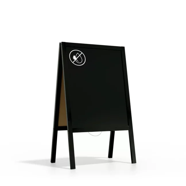 Reklamní áčko s křídovou tabulí 100x50 cm- černé