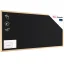 Čierna kriedová tabuľa 120×60 cm – drevený rám ECO