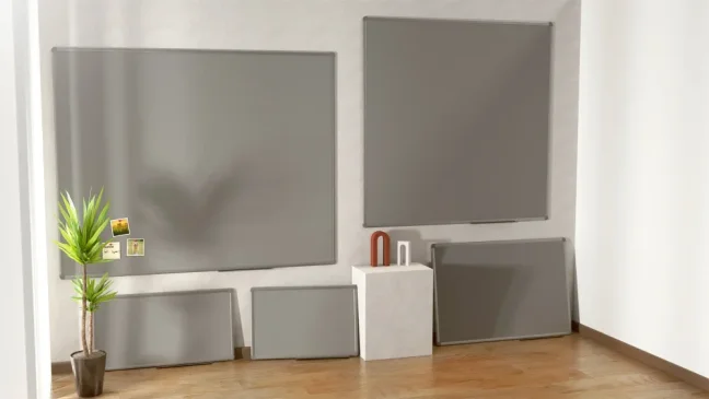 Allboards textilní nástěnka 150x120 cm (šedá)