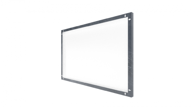 Kovový obraz antracitově šedý mramor 90x60 ALLboards METAL