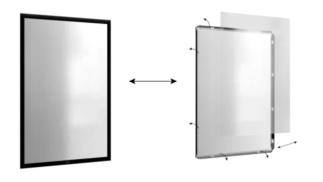 Plakátový rám A1 OWZ – černý, zacvakávací