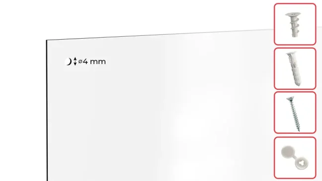 Magnetická tabuľa SLIMboard bezrámová zmazateľná za sucha 150x120 cm