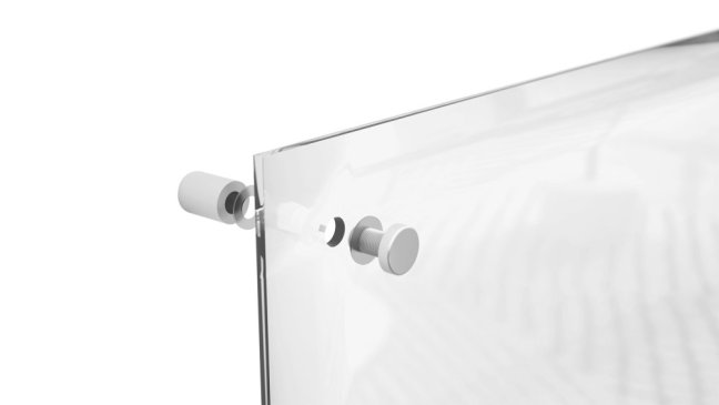 Skleněná nemagnetická tabule TRANSPARENTNÍ 120×90 cm