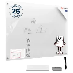 Sklenená nemagnetická tabuľa TRANSPARENTNÁ 120×90 cm