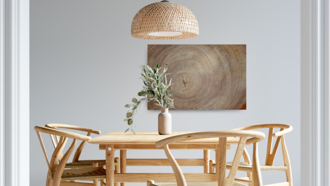 Skleněná magnetická tabule- dekorativní obraz DŘEVO 60x40 cm