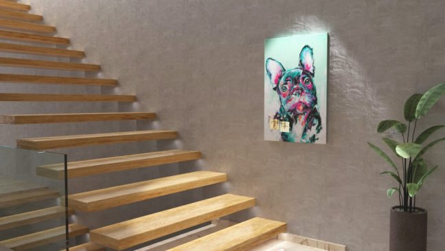 Obraz Buldog 90x60 ALLboards CANVAS