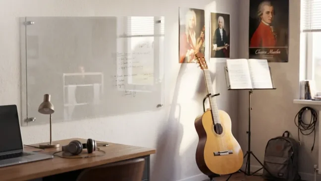 Sklenená nemagnetická tabuľa TRANSPARENTNÁ 90x60 cm