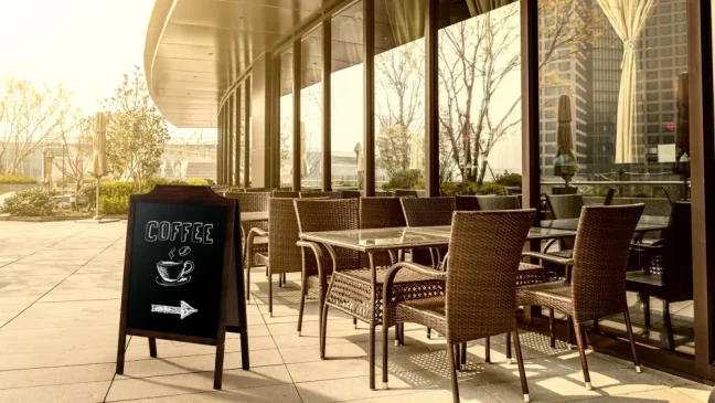 Allboards reklamné áčko s kriedovou tabuľou 100x50 cm - ozdobný horný rám