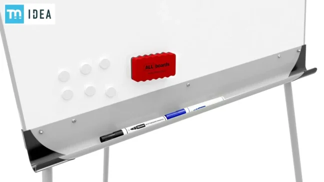 Flipchart TM IDEA® magnetický suchostěrný 100×70 cm na trojnožce BASIC