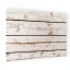Magnetická tabuľa METALboards biela prkna 90x60 cm