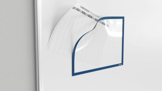 Magnetická kapsa na papier A4 - modrá - sada 5 kusů
