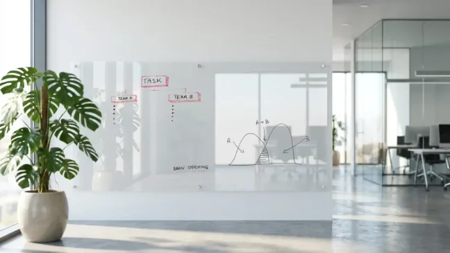Sklenená nemagnetická tabuľa TRANSPARENTNÁ 200×100 cm