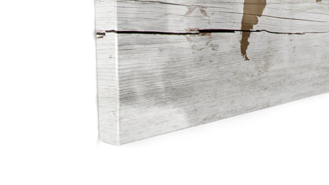 Magnetická tabuľa METALboards, mapa sveta vo svetlých farbách  60x40 cm