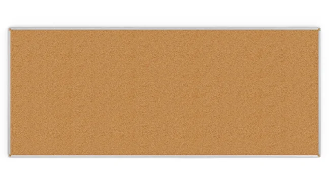 Korková nástěnka v hliníkovém rámu 240x100cm