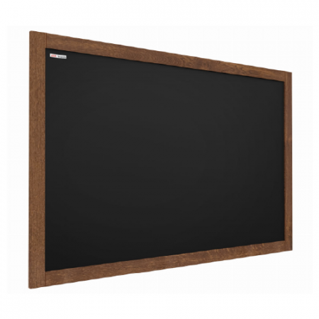 Allboards tabuľa čierna kriedová v drevenom ráme 120x90 cm