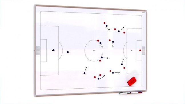 Magnetická tabuľa 150x100 cm futbalové ihrisko ALLboards PREMIUM