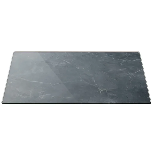 Skleněná krájecí deska ANTRACIT / MRAMOR 30 × 40 cm – kuchyňská deska, ochranná deska, skleněný tác