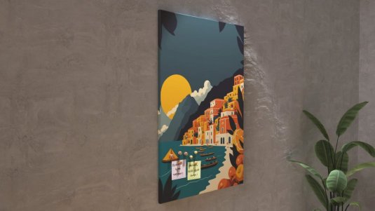 Obraz  Město nad mořem 90x60 ALLboards CANVAS