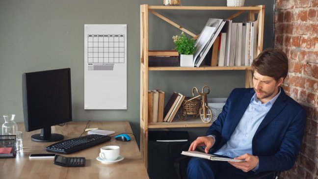Magnetická tabuľa SLIMboard bezrámová zmazateľná za sucha 60x30 cm + PRÍSLUŠENSTVO ZADARMO