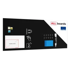 Bezrámová magnetická kriedová tabuľa magnetický panel SLIMboard 305x122 cm + PRÍSLUŠENSTVO ZADARMO