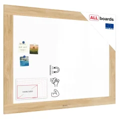 Magnetická tabuľa PREMIUM 120x90 cm v ráme vo farbe duba