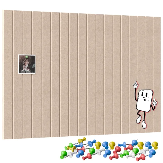 Filcové panely na stenu 90×60 cm camel
