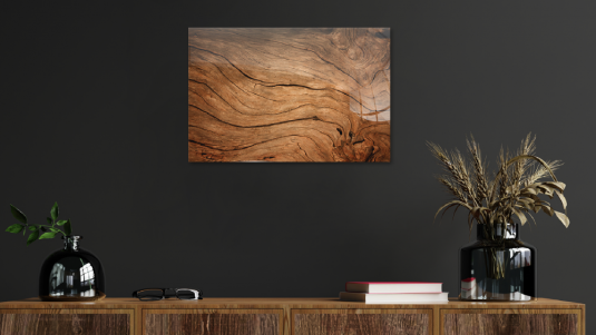 Sklenená magnetická tabule- dekoratívne obraz STARÉ DREVO  60x40 cm