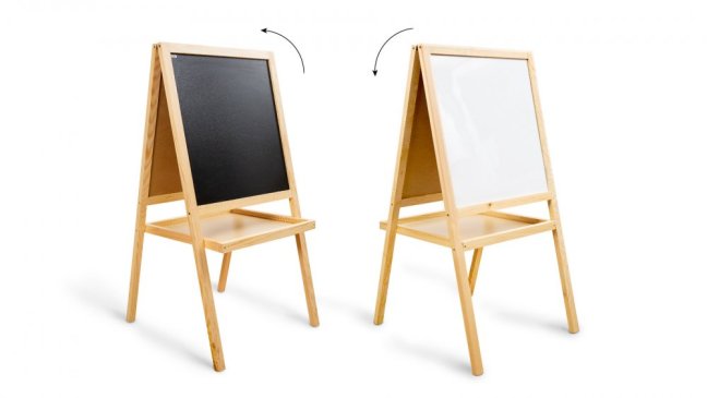 Detská obojstranná tabuľa - kriedový a magnetický povrch 120 cm