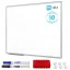 Biela popisovacia magnetická tabuľa 90x60 cm v hliníkovom ráme + sada príslušenstva – TM IDEA® séria Flex