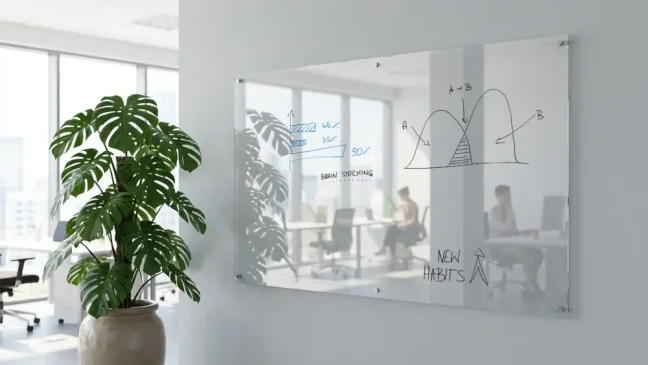 Skleněná nemagnetická tabule TRANSPARENTNÍ 180×120 cm