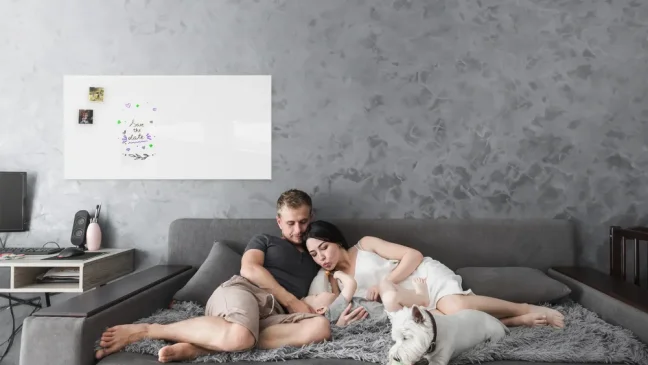 Skleněná magnetická tabule 120×60 cm PREMIUM SUPERWHITE