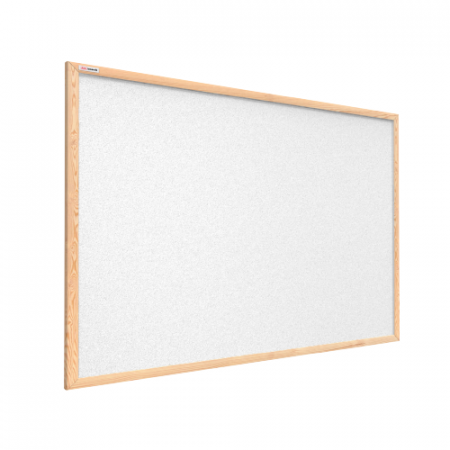 Bílá korková tabule v dřevěném rámu 120x90 cm