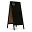 Allboards Reklamné áčko s kriedovou tabuľou 150x61cm - ČIERNÉ