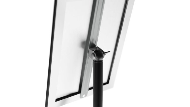 Reklamný stojan A4 s čiernym hliníkovým rámom - MENU